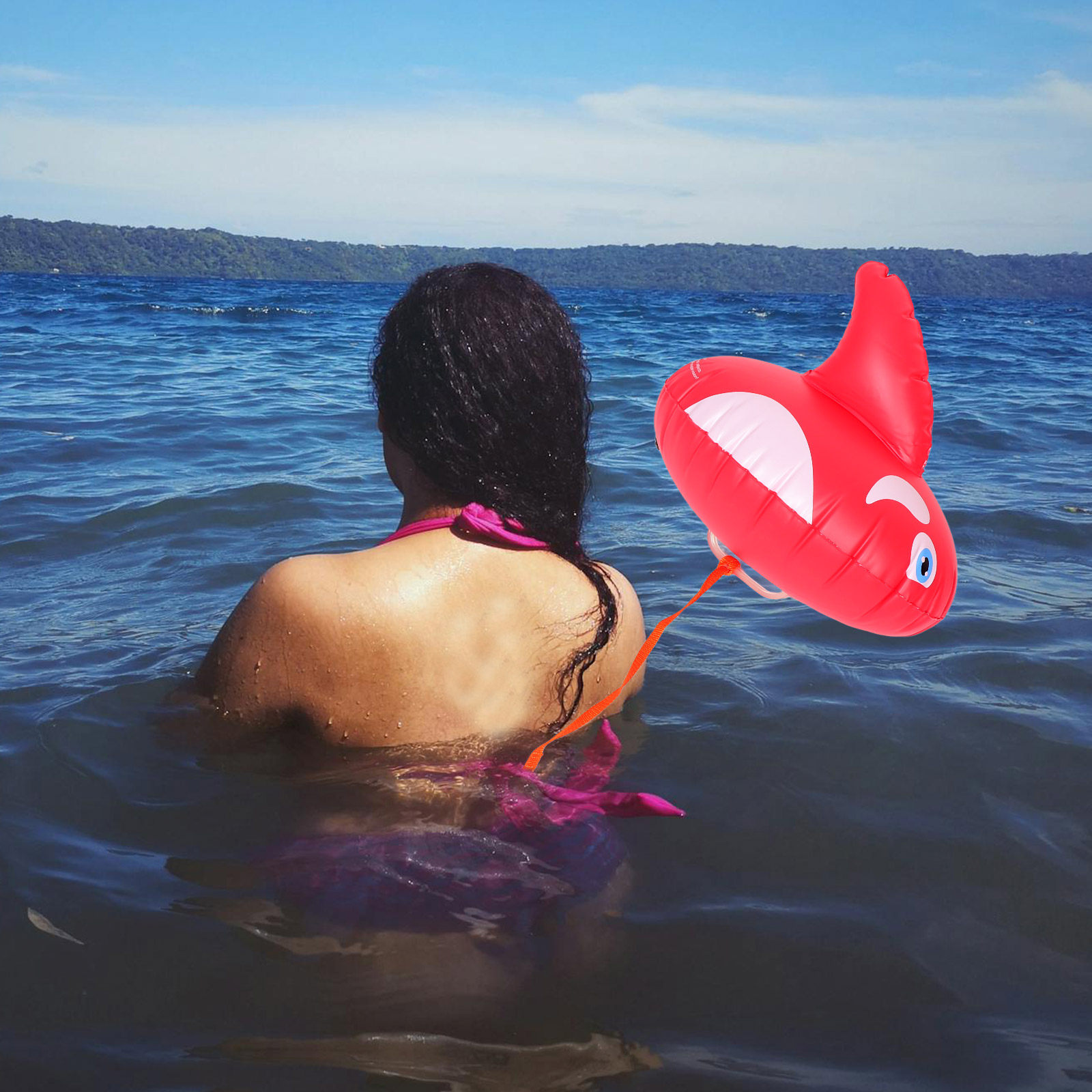 Swim Buoy Open Water - Boya de Natación Inflable con Cinturón