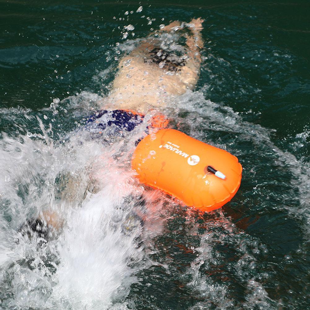 Bolsa inflable impermeable par - Swim Buoy Open Water reseña y precio